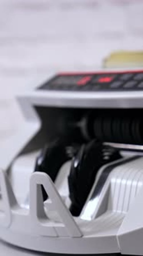 Money Counter Counting Cash Close Up