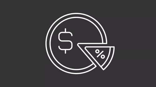 Taxation white line animation