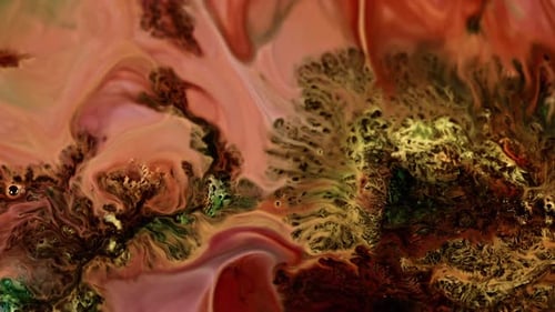 Abstract Liquid Art with Colorful Swirls