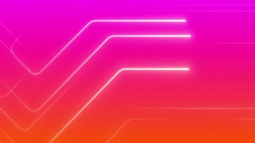 Abstract Neon Glowing Lines Moving Gradient Background