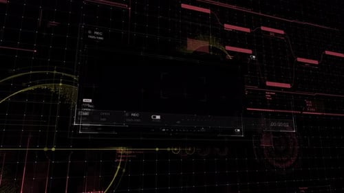 Futuristic Digital HUD Interface Background Animation