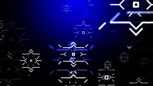 Technology Blue Background Loop