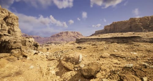 Impresionante paisaje desértico con espectaculares formaciones rocosas y cielos serenos