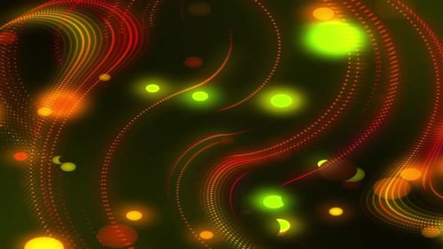 Abstract Flowing Particle Light Trails Animation