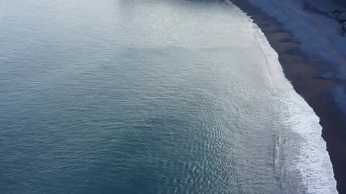 black sand beach in iceland