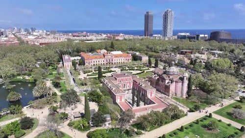 Stunning Catalonia Parliament at Barcelona Barcelona Province Spain.