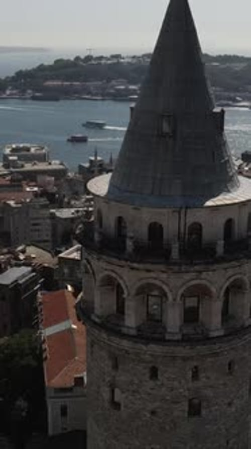 Galata Tower Istanbul Drone