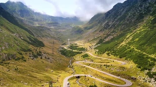 Spectacular scenery of the picturesque valley in the mountains.