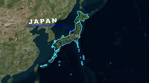 Japan Map Animation