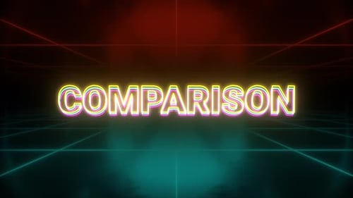 Retro Futuristic Neon Text Title Reveal