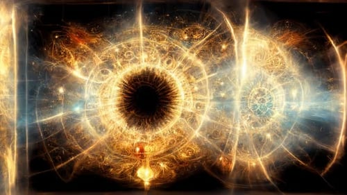 Glowing Star in the Red Burning Space HD