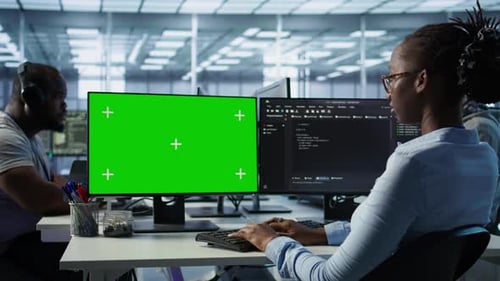 Employees Monitoring Energy Consumption Across Server Rigs Using Chroma Key PC