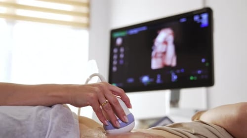 Medical Ultrasound Examination in Hospital Environment