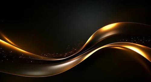 Black luxury corporate background with golden lines