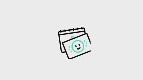 Animiertes Symbol zum Tag der Freundschaft