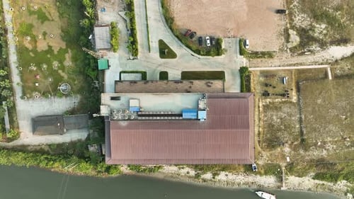 Aerial view of Dhaka Boat Club Limited in Dhaka city, Bangladesh.