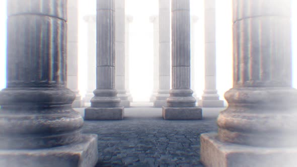 Endless Pathway Of Stone Columns, Backgrounds Motion Graphics ft. god ...