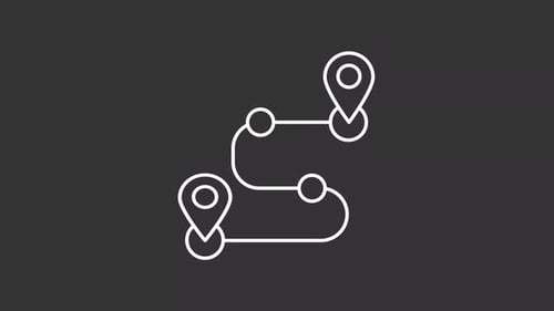 Navigation white line animation