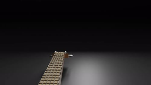 Realistic 3D Acoustic Guitar Animation with Rotating Camera