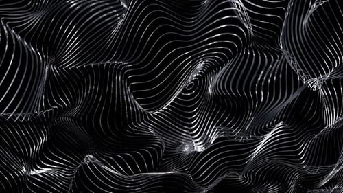 Abstract Metallic Lines Flowing Seamless Background