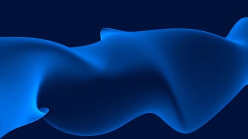 Abstract Fluid Blue Wave Animated Background Loop