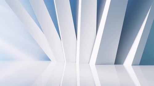 Structure de bâtiment vide avec structure géométrique