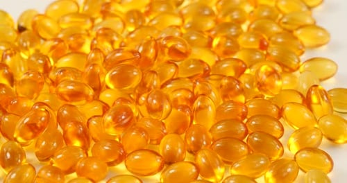 Golden Gel Capsules for Health and Nutrition