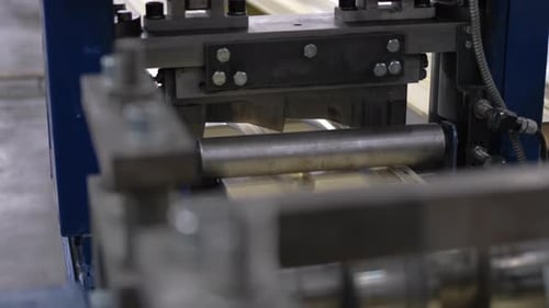 Machine Metal Rollers Factory Machinery Production at Industrial Plant Industry Factory