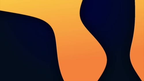 Orange Gradient Shape Animation On dark Background, Liquid Gradient Shape Animation, Abstract Soft