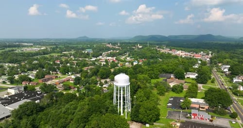 Water Tower in Berea Kentucky with Towns Logo Where Art's Alive Historical American City