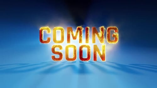 Futuristic Coming Soon Display with Electric Glow Effect