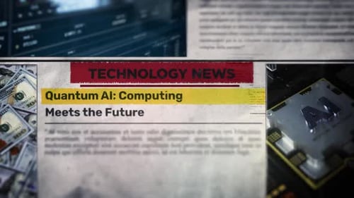 Grungy Newspaper Technology News Title Reveal