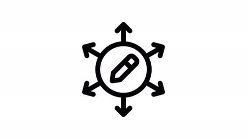 Animation des Richtungslinien-Icons