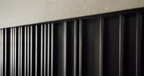 Modern Interior Design Elements Stylish Black Radiator and Wall