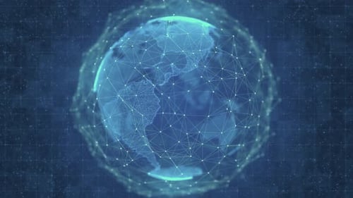 Global Network Digital Connections Worldwide Internet Communication Technology Data Information Digi