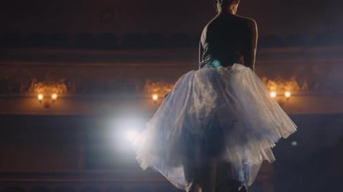 Ballet Dancers Rehearse for Theatrical Dance Performance