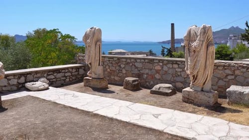 Ruines du site archéologique d'Eleusis en Grèce