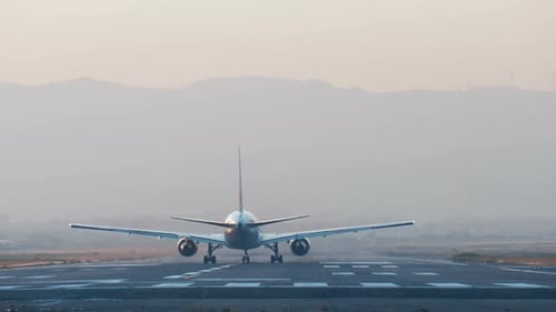 Plane On Runway