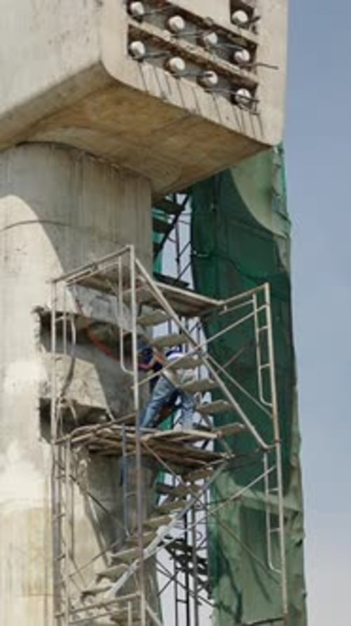 A Bridge Construction Worker in Thailand