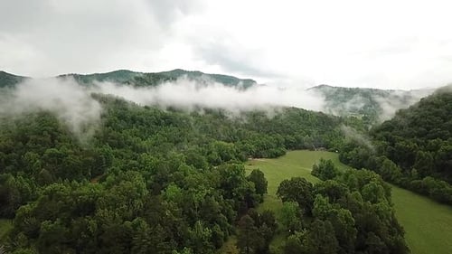 Se déplacer dans les nuages à Gatlinburg, dans le Tennessee