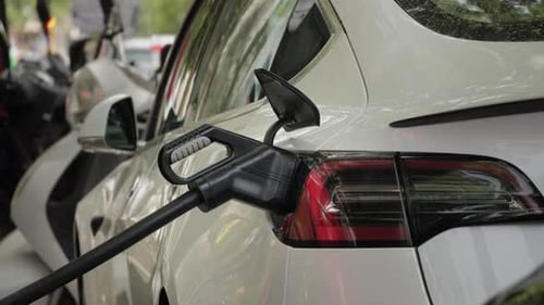 Electric Vehicle Charging Available at a StateoftheArt Modern Charging Station