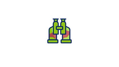 Binoculars Animated Icon