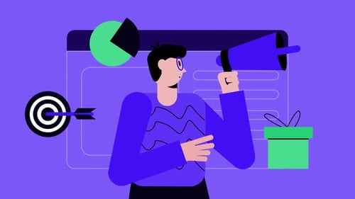 Flat Design Corporate Marketing Character Animation