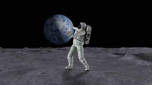 Astronaut Dance On Moon