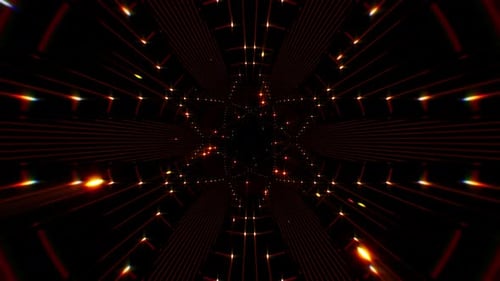 Shiny Red Geometric Symbol Line Art Background