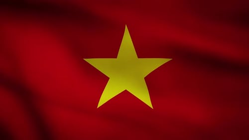 Seamless Loop Waving Flag Animation