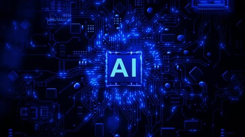 Computer Chip AI Data Flow
