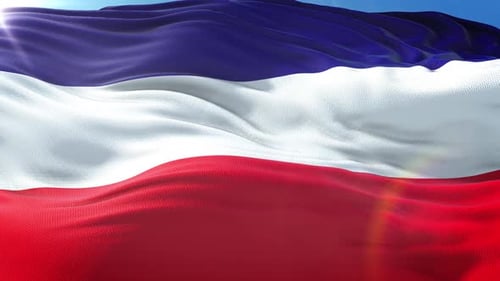 Realistic Waving Flag Loop Background Animation