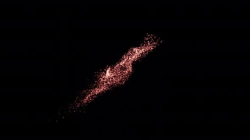 Golden Sparkle Burst Particle Overlay Animation