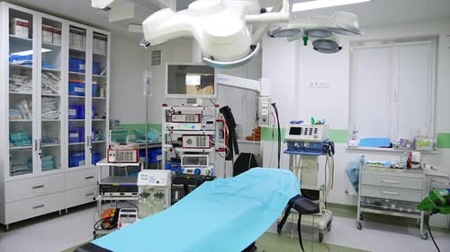 Sterile Operating Room with Surgical Equipment